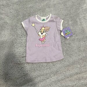 Vintage Warner Bros. Kids Lilac Superstar Baby Looney Tunes Lola Bunny New